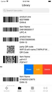 barcodes generator unlimited iPhone Captures Décran 2