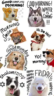 good morning dogs stickers iphone images 3