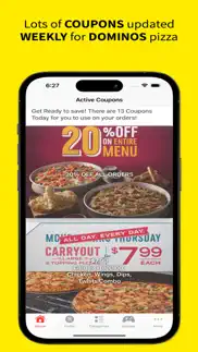 coupons for dominos pizza iphone bildschirmfoto 1