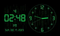 animated matrix clock themes logo, reviews
