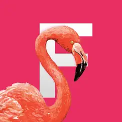 flamingo tropical stickers logo, reviews
