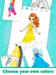 paint princess - coloring book ipad images 2