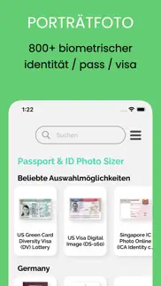 biometrisches passbild app iphone bildschirmfoto 1
