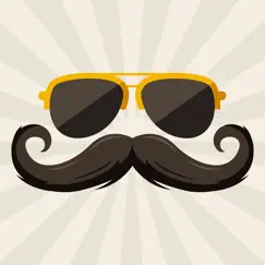 mustache stickers pack for men logo, reviews