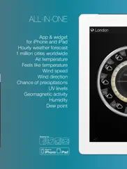 weather clock widget iPad Captures Décran 4