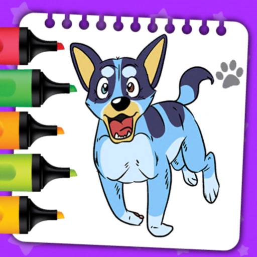 Blue Coloring Book Glitter app reviews download