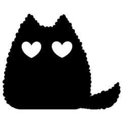 black cat stickers - cute emo logo, reviews
