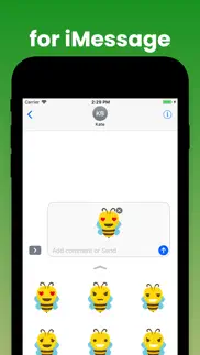 bee stickers - animal emoji iphone images 3