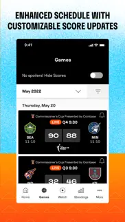 wnba: live games & scores iphone images 4