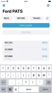 ford pats incode calculator iPhone Captures Décran 4