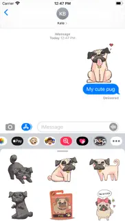 puppies cute pug stickers iphone images 1
