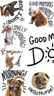 good morning dogs stickers iphone images 1