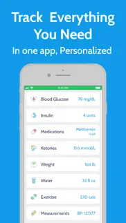 diabetes tracker by mynetdiary iPhone Captures Décran 3