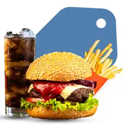 restaurant coupons, food app logo, reviews