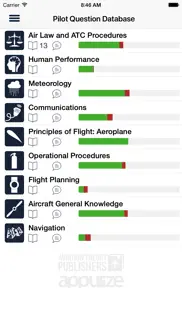 pilot question database iphone capturas de pantalla 1