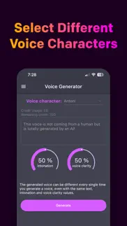 ai voice generator iPhone Captures Décran 3