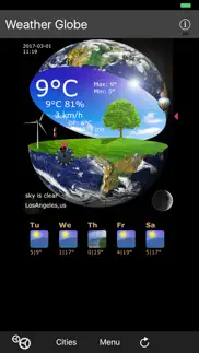 weather globe iPhone Captures Décran 1