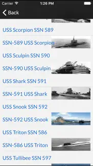 submarines of the us navy iPhone Captures Décran 2