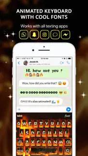 fonts keyboard with led themes iphone images 1