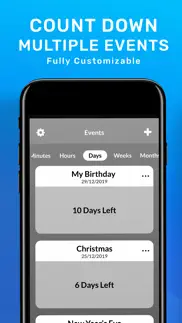 countdown reminder, widget app iphone capturas de pantalla 4