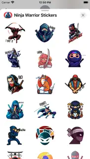 ninja warrior stickers iphone images 4