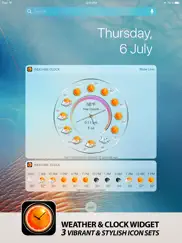 weather clock widget ipad images 2