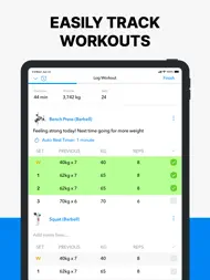 Hevy - Workout Tracker Gym Log ipad bilder 1