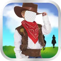 kids cowboy photo montage logo, reviews