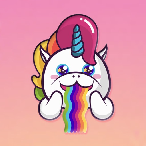 Rainbow Fatty Unicorn Stickers app reviews download