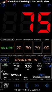 speedometer 55 gps speed & hud iphone images 4