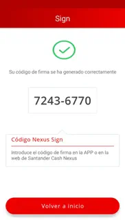 santander cash nexus sign iphone capturas de pantalla 1
