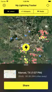 my lightning tracker & alerts iphone images 1