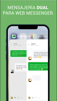 mensajería doble para web app iphone capturas de pantalla 1