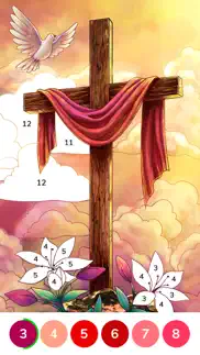 bible coloring paint by number iphone resimleri 3