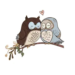 owl cute sticker logo, reviews