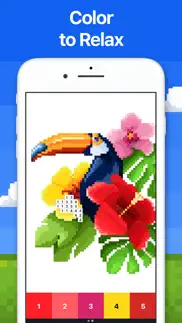 pixel art － color by number iphone images 1