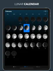 lunar phase widget iPad Captures Décran 2