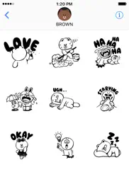 line friends dynamic stickers ipad images 3
