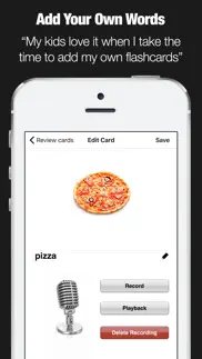 flashcards for kids - first food words iphone images 4