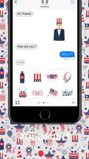 4th of july stickers for imessage by chatstick iphone images 2