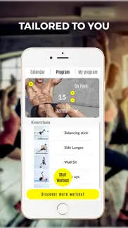 abs 101 fitness - daily personal workout trainer iphone resimleri 4