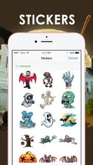 halloween stickers keyboard for imessage chatstick iphone images 1