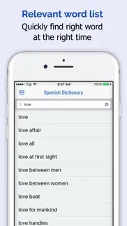 espanol dictionnaire iPhone Captures Décran 2