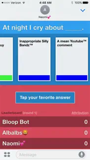 bloopers - a card game of lol vs omg iPhone Captures Décran 2