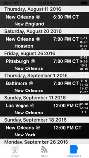 new orleans football - radio, scores & schedule iphone images 4