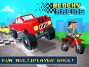 blocky racing - race block cars on city roads ipad images 1