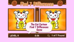 the cat cartoon find 7 differences game iphone images 1