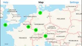 radiation map tracker displays worldwide radiation iPhone Captures Décran 2