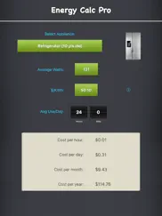 energy calc pro - appliance energy cost calculator ipad images 1