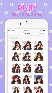 crazyruby sexy girl 2 eng stickers for imessage iphone images 1